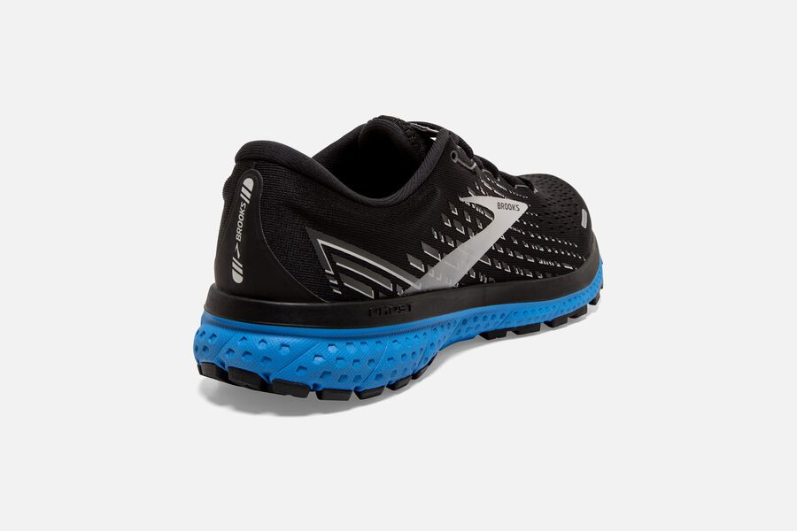 Brooks Running Shoes - Ghost 13 Road Mens - Black/Grey/Blue - WHO-093526